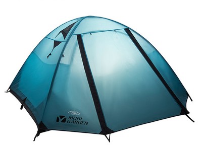 牧高笛多人登山防雨野营帐篷 三季双层保暖3-4人露营帐篷